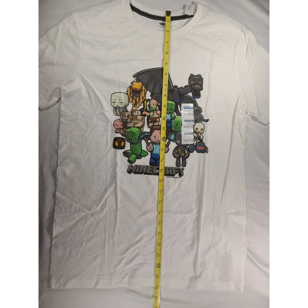 Old Navy Collectabilitees Minecraft Graphic T-Shirt Kids XL 14-16 White